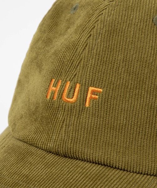 HUF（ハフ）の「HUF OG CORDUROY 6 PANEL CV HAT ハフ オリジナル ロゴ刺繍 コーデュロイ キャップ（キャップ・メンズ・ブラウン系1/ワイン/ブラック・FREE）」の8枚目の写真