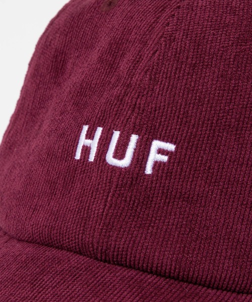 HUF（ハフ）の「HUF OG CORDUROY 6 PANEL CV HAT ハフ オリジナル ロゴ刺繍 コーデュロイ キャップ（キャップ・メンズ・ブラウン系1/ワイン/ブラック・FREE）」の9枚目の写真