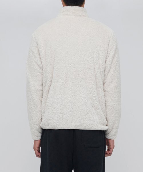 MUSINSA STANDARD（ムシンサスタンダード）の「シャギーフリースジップアップジャケット [クリーム]（その他アウター・メンズ・その他・X-LARGE/XX-LARGE/MEDIUM/LARGE）」の2枚目の写真