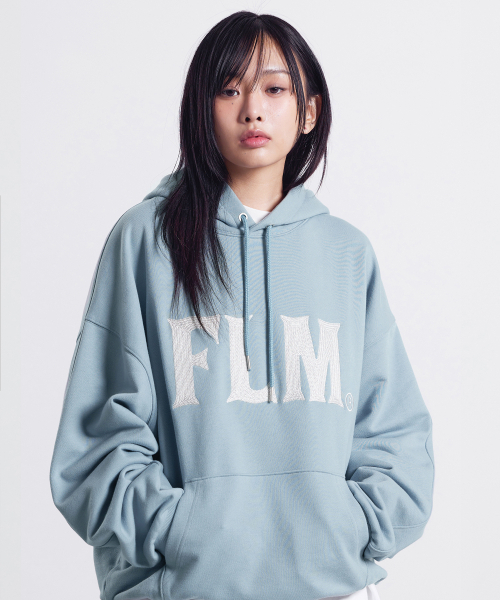 F.ILLUMINATE(フィルミネイト)の「FLM スティッチロゴフードパーカー-スカイブルー(パーカー・レディース・その他・LARGE/SMALL/MEDIUM)」の14枚目の写真