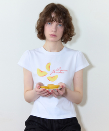 Piece Peach Puff T-Shirt (White)