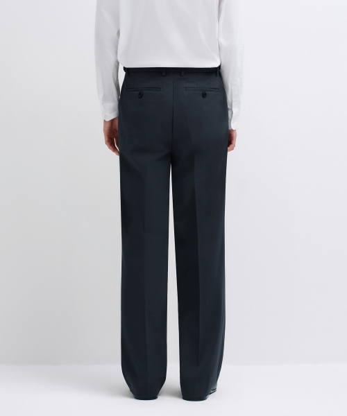 MUSINSA STANDARD（ムシンサスタンダード）の「ワイド隠しバンディングスラックス[アイアングレー]（スラックス・メンズ・その他・40/31/33/26/27/28/29/38/42/36/34/32/30）」の3枚目の写真