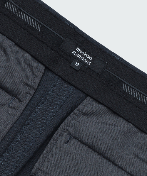 MUSINSA STANDARD（ムシンサスタンダード）の「ワイド隠しバンディングスラックス[アイアングレー]（スラックス・メンズ・その他・40/31/33/26/27/28/29/38/42/36/34/32/30）」の5枚目の写真