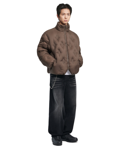 NOMANUAL(NOMANUAL)の「L.S SHORT DOWN JACKET - DEEP BROWN(ダウンジャケット/コート・レディース・その他・SMALL/MEDIUM/LARGE/X-LARGE)」の4枚目の写真