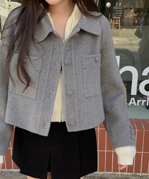 襟付きシングルブレストジャケット