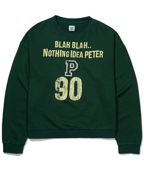 link lot(リンクロット)の「BLAH BLAH SWEATSHIRT / ナンバリングロゴスウェットシャツ(スウェット・レディース・グレー/ネイビー/グリーン・F)」の8枚目の写真