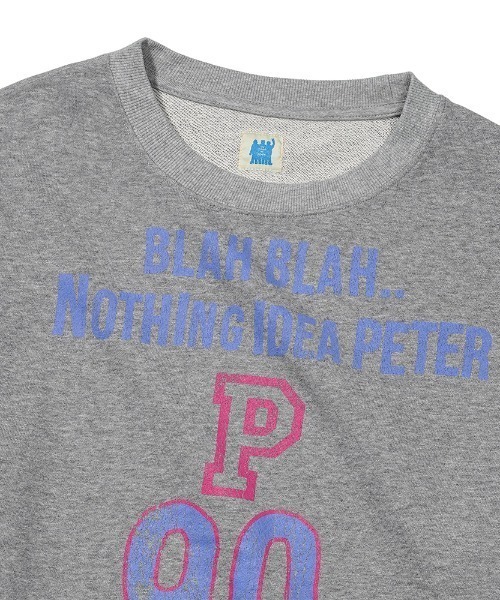 link lot(リンクロット)の「BLAH BLAH SWEATSHIRT / ナンバリングロゴスウェットシャツ(スウェット・レディース・グレー/ネイビー/グリーン・F)」の6枚目の写真