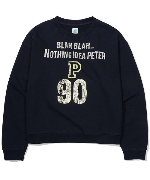 link lot(リンクロット)の「BLAH BLAH SWEATSHIRT / ナンバリングロゴスウェットシャツ(スウェット・レディース・グレー/ネイビー/グリーン・F)」の12枚目の写真