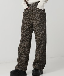 ANAP | レオパード ストレート デニム パンツ(デニムパンツ)