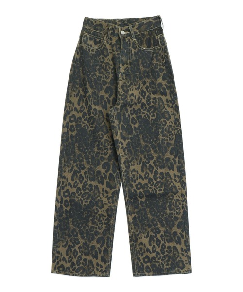 ANAP（アナップ）の「レオパード ストレート デニム パンツ（デニムパンツ・レディース・ブラウン・S/M）」の15枚目の写真