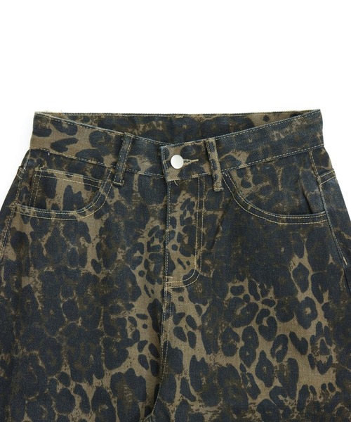 ANAP（アナップ）の「レオパード ストレート デニム パンツ（デニムパンツ・レディース・ブラウン・S/M）」の13枚目の写真