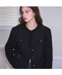 ROSEFRANTZ（ロゼフランツ）の「Glory Wool Tweed Jacket [Black]（テーラードジャケット）」