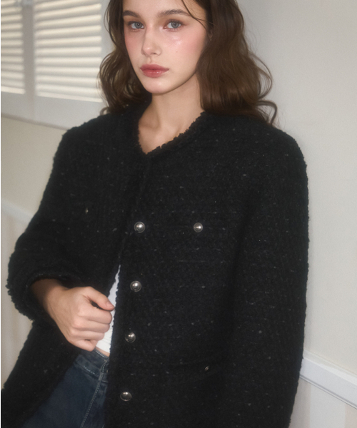 ROSEFRANTZ（ロゼフランツ）の「Glory Wool Tweed Jacket [Black]（テーラードジャケット・レディース・ブラック・FREE）」の14枚目の写真
