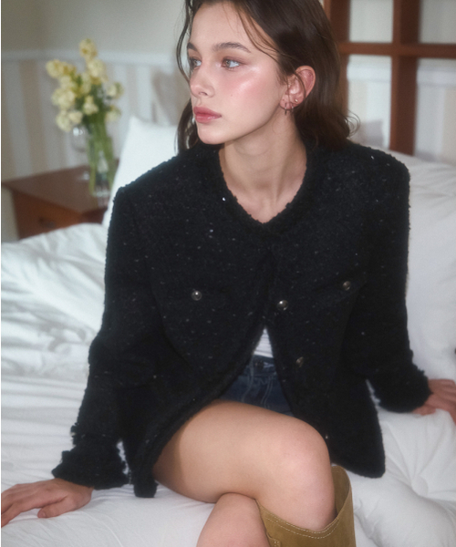 ROSEFRANTZ（ロゼフランツ）の「Glory Wool Tweed Jacket [Black]（テーラードジャケット・レディース・ブラック・FREE）」の21枚目の写真