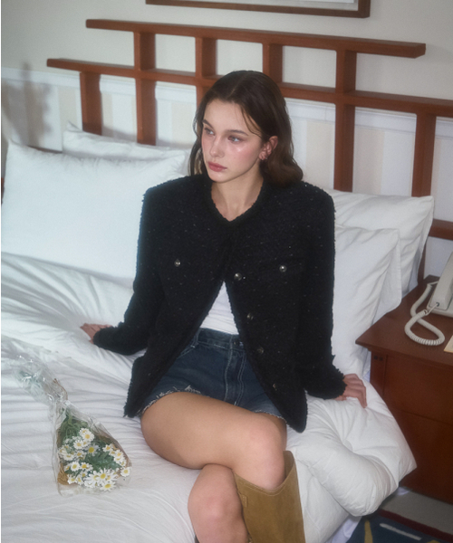 ROSEFRANTZ（ロゼフランツ）の「Glory Wool Tweed Jacket [Black]（テーラードジャケット・レディース・ブラック・FREE）」の22枚目の写真