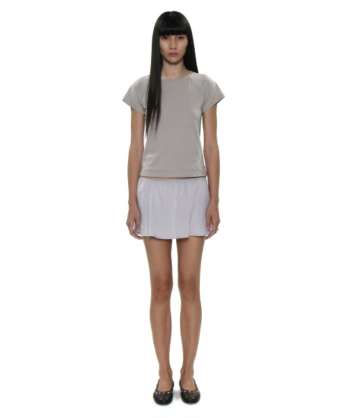 PARTIMENTO WOMEN(パルティメントウィメン)の「PWC ラウンドネックポケットショートスリーブT_ダスティベージュ(Tシャツ/カットソー・レディース・その他・SMALL/MEDIUM/LARGE)」の2枚目の写真
