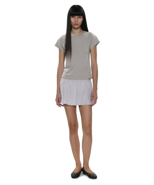 PARTIMENTO WOMEN(パルティメントウィメン)の「PWC ラウンドネックポケットショートスリーブT_ダスティベージュ(Tシャツ/カットソー・レディース・その他・SMALL/MEDIUM/LARGE)」の5枚目の写真