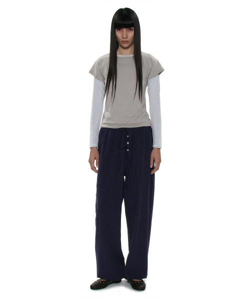 PARTIMENTO WOMEN(パルティメントウィメン)の「PWC ラウンドネックポケットショートスリーブT_ダスティベージュ(Tシャツ/カットソー・レディース・その他・SMALL/MEDIUM/LARGE)」の8枚目の写真