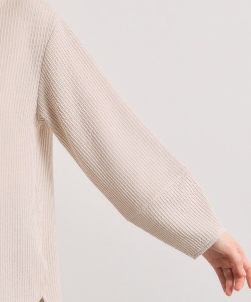 ITS'DEMO（イッツデモ）の「【洗濯機OK】ラウンドヘム起毛リブプルオーバー（Tシャツ/カットソー・レディース・アイボリー/ナチュラル/チャコールグレー・00）」の21枚目の写真