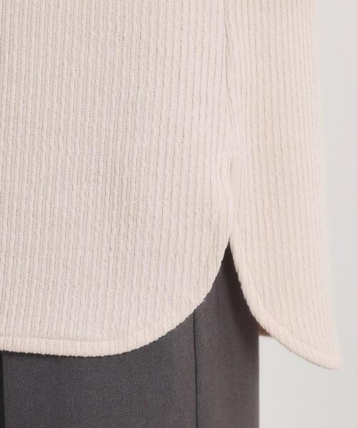 ITS'DEMO（イッツデモ）の「【洗濯機OK】ラウンドヘム起毛リブプルオーバー（Tシャツ/カットソー・レディース・アイボリー/ナチュラル/チャコールグレー・00）」の22枚目の写真