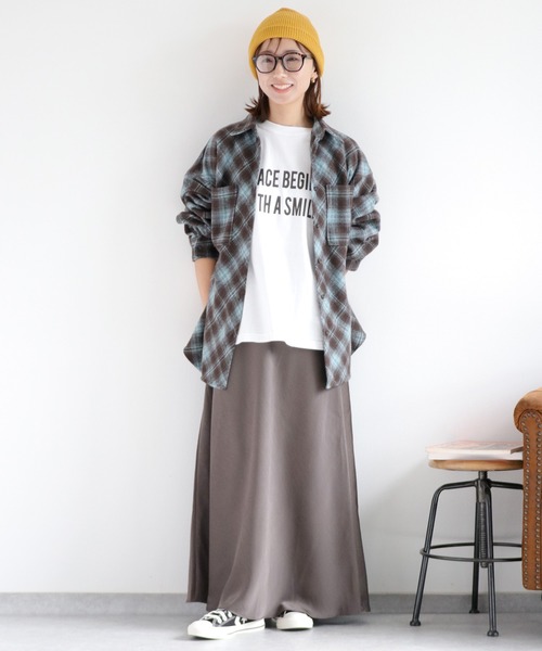 cepo(セポ)の「起毛オーバーチェックシャツ(シャツ/ブラウス・レディース・ブラウン系/ブラック系・M)」の19枚目の写真