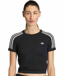 adidas(�A�f�B�_�X)��adidas KNITTED CROCHET CALI TEE / �A�f�B�_�X �j�b�g �N���b�V�� �J�� �e�B�[(T�V���c/�J�b�g�\�[)