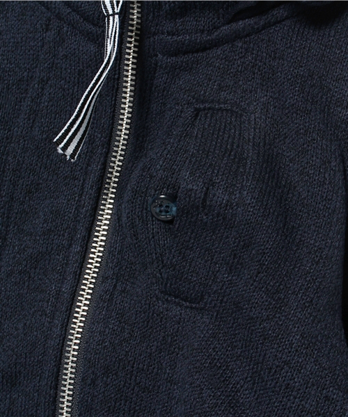 CIAOPANIC TYPY（チャオパニックティピー）の「プリントフリースマリンジャケット（ブルゾン・キッズ・ネイビー/グレー・105/135/125/115/95）」の9枚目の写真