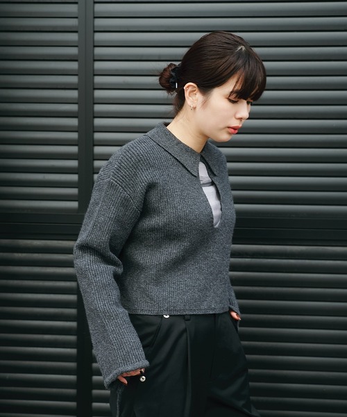 Knuth Marf × coaw ニット Knuth Marf - シャギーフラワーニット (レッド) shaggy flower knit