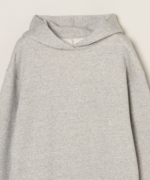 three dots(スリードッツ)の「シルキーテリー フーデッドドレス(ドレス・レディース・ブラック/オフホワイト/杢グレー・MEDIUM/SMALL)」の6枚目の写真