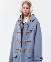 MAINBOOTH（メインブース）の「[ウール90%]Oversized Duffle Coat(ASH BLUE)（ダッフルコート）」