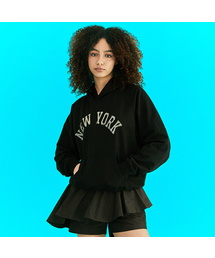 Vintage Painted Raglan Hoodie Black
