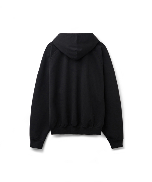 ERER(エルエル)の「Vintage Painted Raglan Hoodie Black(パーカー・レディース・ブラック・1/2)」の2枚目の写真