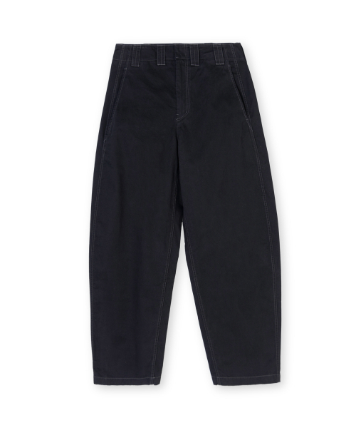 BROWNYARD(ブラウンヤード)の「W ウォッシュドワークパンツ、ブラック(その他パンツ・レディース・その他・1/2)」の1枚目の写真