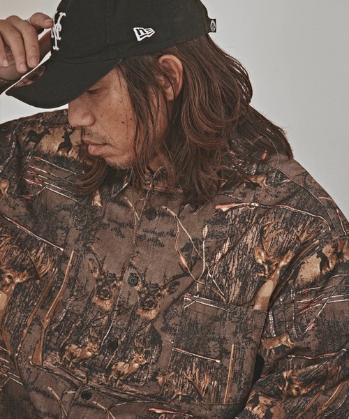 ALL RUNS(オールランズ)の「ハンティングパターン L/S ツイル生地 レギュラーカラーシャツ(シャツ/ブラウス・メンズ・ベージュ/チャコール/ワイン・M/L)」の4枚目の写真