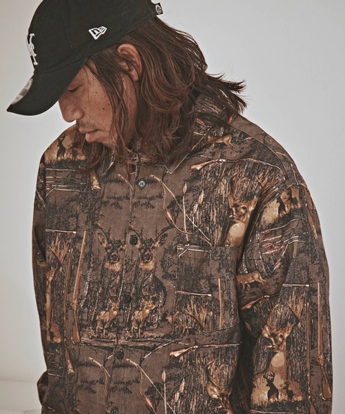 ALL RUNS(オールランズ)の「ハンティングパターン L/S ツイル生地 レギュラーカラーシャツ(シャツ/ブラウス・メンズ・ベージュ/チャコール/ワイン・M/L)」の5枚目の写真