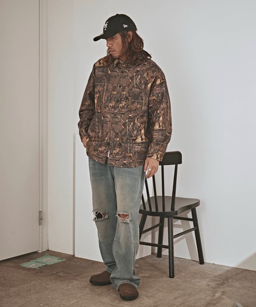 ALL RUNS(オールランズ)の「ハンティングパターン L/S ツイル生地 レギュラーカラーシャツ(シャツ/ブラウス・メンズ・ベージュ/チャコール/ワイン・M/L)」の6枚目の写真