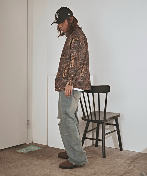 ALL RUNS(オールランズ)の「ハンティングパターン L/S ツイル生地 レギュラーカラーシャツ(シャツ/ブラウス・メンズ・ベージュ/チャコール/ワイン・M/L)」の7枚目の写真