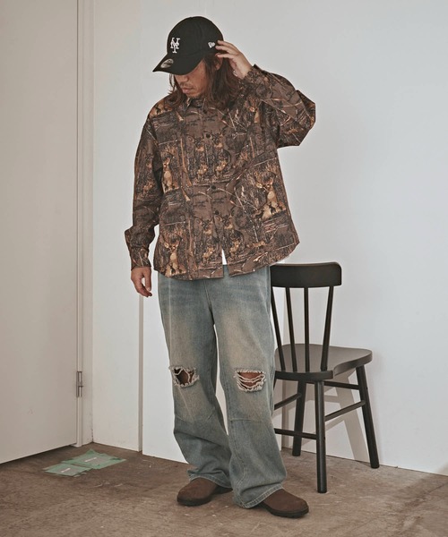 ALL RUNS(オールランズ)の「ハンティングパターン L/S ツイル生地 レギュラーカラーシャツ(シャツ/ブラウス・メンズ・ベージュ/チャコール/ワイン・M/L)」の9枚目の写真