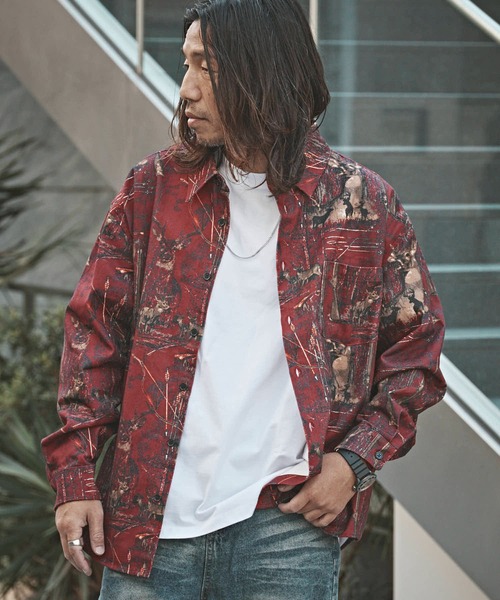 ALL RUNS(オールランズ)の「ハンティングパターン L/S ツイル生地 レギュラーカラーシャツ(シャツ/ブラウス・メンズ・ベージュ/チャコール/ワイン・M/L)」の18枚目の写真