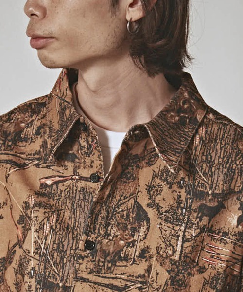 ALL RUNS(オールランズ)の「ハンティングパターン L/S ツイル生地 レギュラーカラーシャツ(シャツ/ブラウス・メンズ・ベージュ/チャコール/ワイン・M/L)」の22枚目の写真