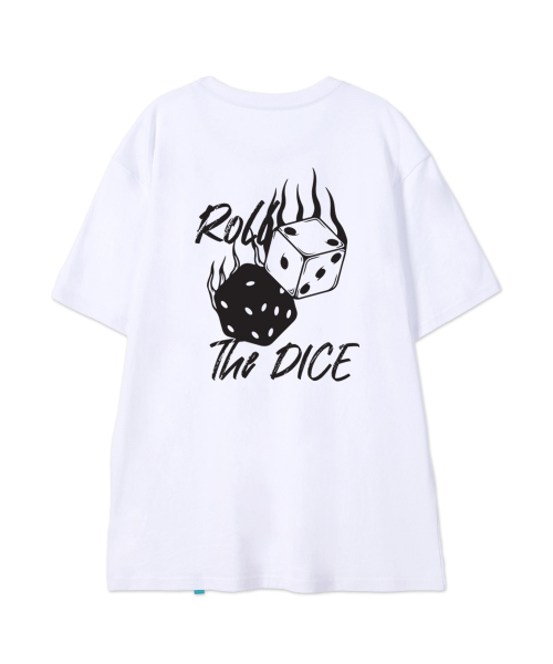 ASTRAL PROJECTION（アストラルプロジェクション）の「[ROLL THE DICE] コットンルーズフィット半袖Tシャツ_ホワイト（Tシャツ/カットソー・メンズ・その他・LARGE/MEDIUM/X-LARGE/XX-LARGE）」の3枚目の写真