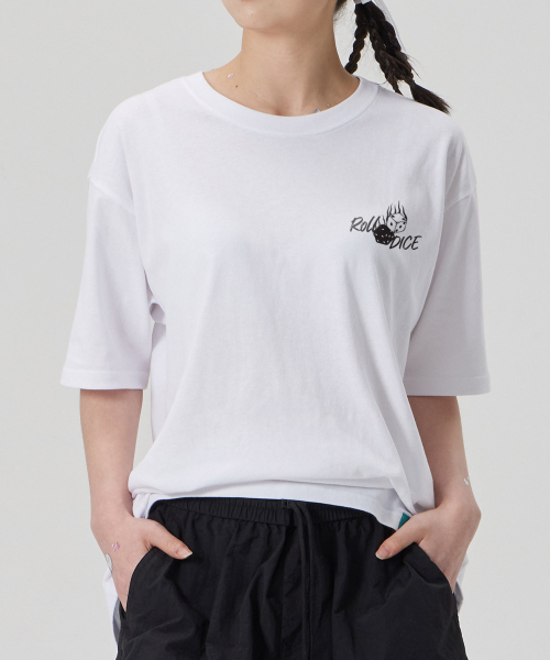 ASTRAL PROJECTION（アストラルプロジェクション）の「[ROLL THE DICE] コットンルーズフィット半袖Tシャツ_ホワイト（Tシャツ/カットソー・メンズ・その他・LARGE/MEDIUM/X-LARGE/XX-LARGE）」の5枚目の写真