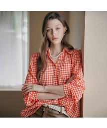 MAXZA（マージャコレクション）の「ゴバンチェックポケットシフォンシャツブラウス（シャツ/ブラウス）」