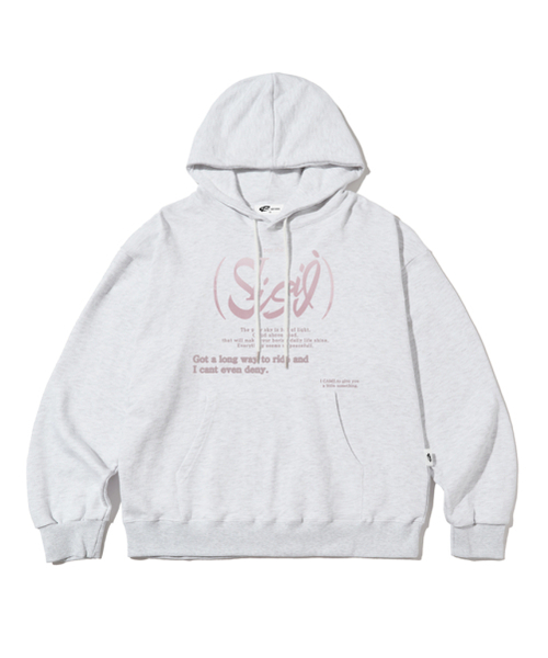 PAGESIISII(ページシシ)の「シーシーシー プリント フードパーカー ホワイトメランジ(パーカー・レディース・その他・MEDIUM/LARGE/X-LARGE)」の1枚目の写真