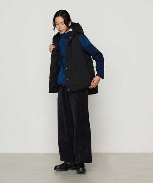 Gabardine K.T(ギャバジンケーティー)の「〔 +サイズ 〕 ダウン ジレ(ダウンベスト・レディース・ライトグレー・15号)」の16枚目の写真