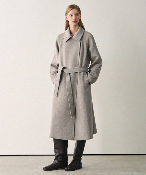DRAWFIT WOMEN（ドローフィットウーマン）の「ソフトカシミヤダブルラップバルマカンコート[ベージュ]（チェスターコート・レディース・その他・SMALL/MEDIUM/X-SMALL）」の9枚目の写真