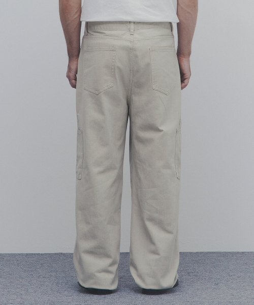 And Again（アンドアゲイン）の「コットンワイドパッチポケットパンツ（ライトベージュ）（その他パンツ・メンズ・その他・SMALL/MEDIUM/LARGE）」の3枚目の写真