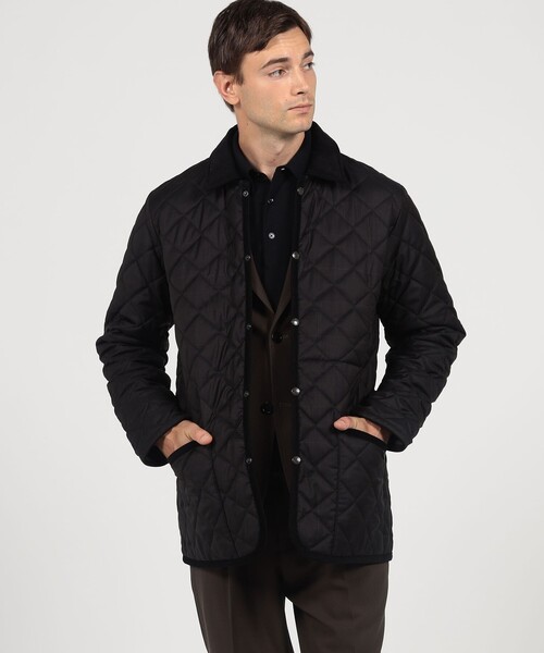 LAVENHAM（ラベンハム）の「【別注】LAVENHAM DENHAM ウールキルティングブルゾン V.B.CANONICO（ブルゾン・メンズ・ネイビー/ブラック系その他・L/M/S）」の3枚目の写真