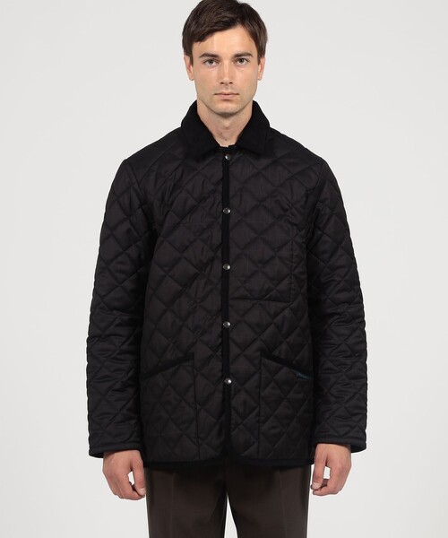 LAVENHAM（ラベンハム）の「【別注】LAVENHAM DENHAM ウールキルティングブルゾン V.B.CANONICO（ブルゾン・メンズ・ネイビー/ブラック系その他・L/M/S）」の4枚目の写真