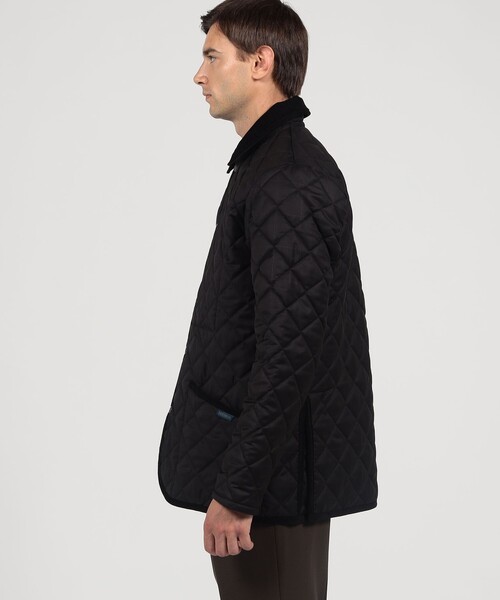 LAVENHAM（ラベンハム）の「【別注】LAVENHAM DENHAM ウールキルティングブルゾン V.B.CANONICO（ブルゾン・メンズ・ネイビー/ブラック系その他・L/M/S）」の5枚目の写真